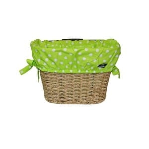 WYŚCIÓŁKA DO KOSZYKA - LIMONKA W BIAŁE GROSZKI