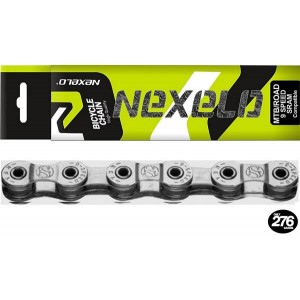ŁAŃCUCH  9rz MTB/ROAD 116 OGNIW 1/2x11/128 SREBRNY