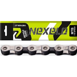 ŁAŃCUCH  7/8rz MTB 116 OGNIW SREBRNY/BRĄZ