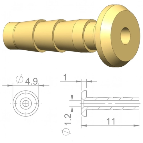 IGŁA PRZEW. HYDR. MIEDŹ FORMULA 2,1mm