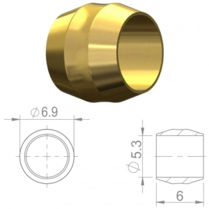 OLIWKA PRZEW.HYDR. MIEDŻ 5,3mm DO SHIMANO