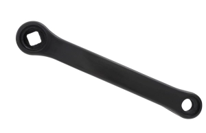KORBA LEWA KWADRAT MTB STAL/PCV 170mm (CZARNA)