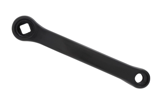 KORBA LEWA KWADRAT MTB STAL/PCV 170mm (CZARNA)