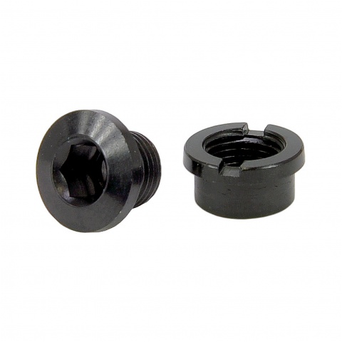 Śruba mocowania tarszy Alu M8 x 0.75 x 6mm Czarna