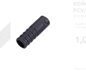 Koncówka pancerza CF-614 czarna