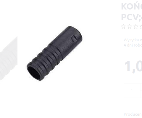 Koncówka pancerza CF-614 czarna