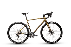 Rower gravelowy STORM Focus 4.0 – 540 / 700C, złoty grafit / czarny połysk (Shimano GRX 2×10)